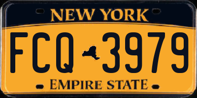 NY license plate FCQ3979