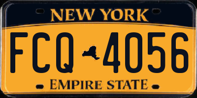 NY license plate FCQ4056