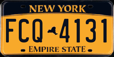 NY license plate FCQ4131