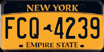 NY license plate FCQ4239