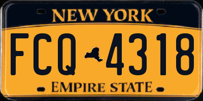 NY license plate FCQ4318
