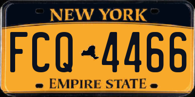 NY license plate FCQ4466