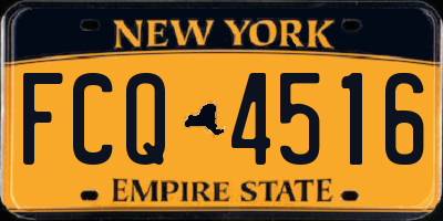 NY license plate FCQ4516