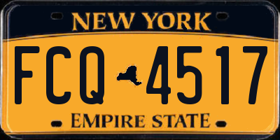NY license plate FCQ4517