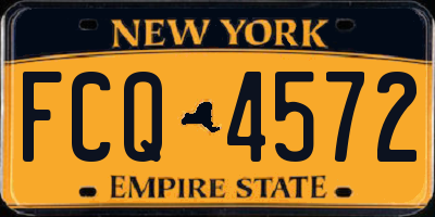 NY license plate FCQ4572