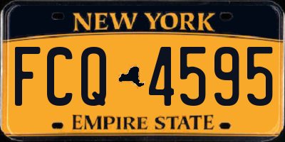 NY license plate FCQ4595