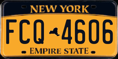 NY license plate FCQ4606