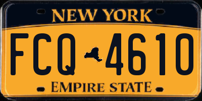 NY license plate FCQ4610