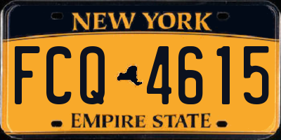 NY license plate FCQ4615