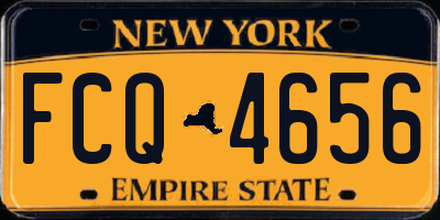 NY license plate FCQ4656