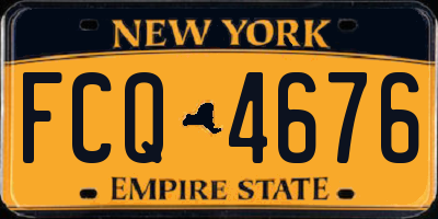 NY license plate FCQ4676