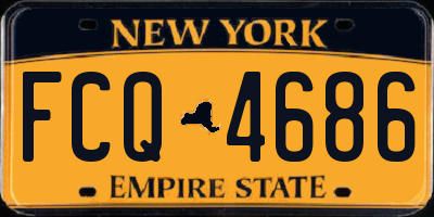 NY license plate FCQ4686