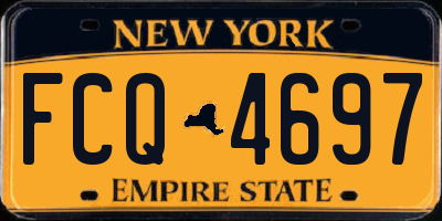 NY license plate FCQ4697
