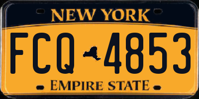 NY license plate FCQ4853