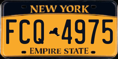 NY license plate FCQ4975