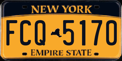 NY license plate FCQ5170