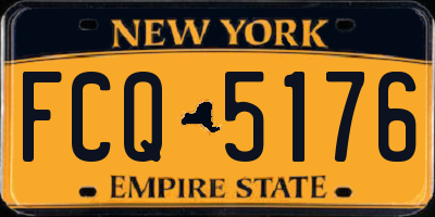 NY license plate FCQ5176