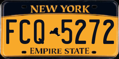NY license plate FCQ5272