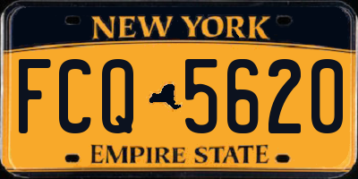 NY license plate FCQ5620