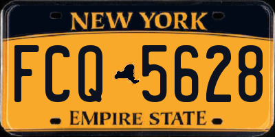 NY license plate FCQ5628