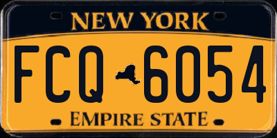 NY license plate FCQ6054