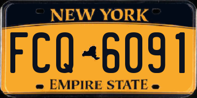 NY license plate FCQ6091