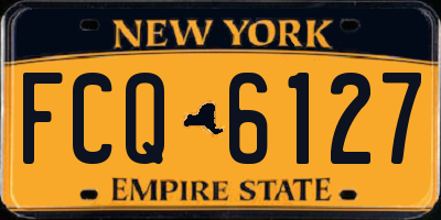 NY license plate FCQ6127