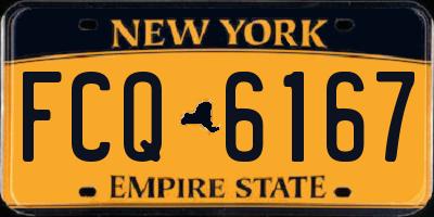 NY license plate FCQ6167