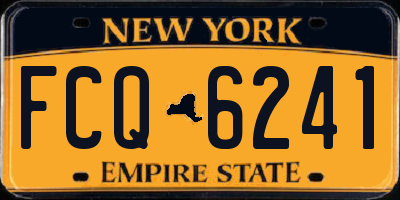 NY license plate FCQ6241