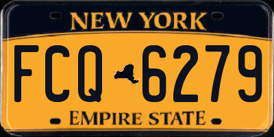 NY license plate FCQ6279