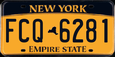 NY license plate FCQ6281