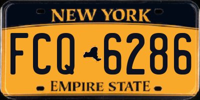 NY license plate FCQ6286