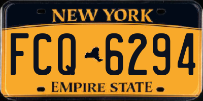 NY license plate FCQ6294
