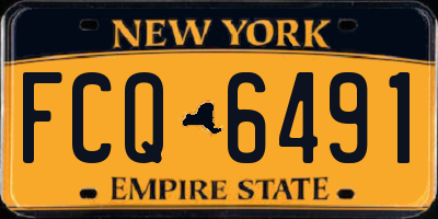 NY license plate FCQ6491