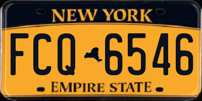 NY license plate FCQ6546