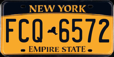 NY license plate FCQ6572