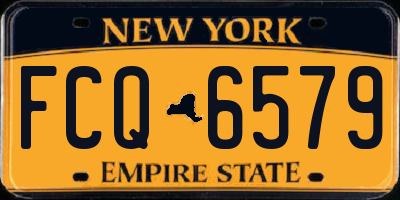 NY license plate FCQ6579