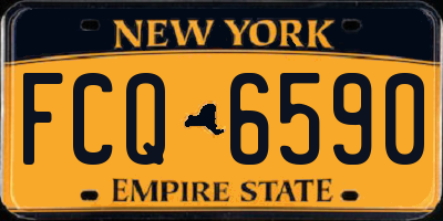 NY license plate FCQ6590
