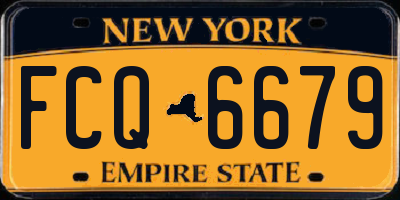 NY license plate FCQ6679