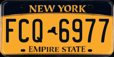 NY license plate FCQ6977