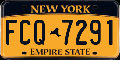 NY license plate FCQ7291