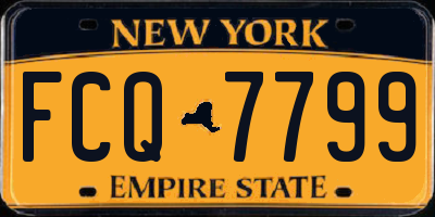 NY license plate FCQ7799