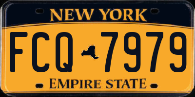 NY license plate FCQ7979