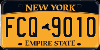 NY license plate FCQ9010