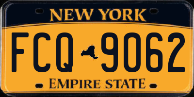 NY license plate FCQ9062