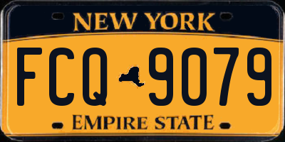 NY license plate FCQ9079
