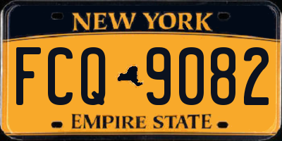 NY license plate FCQ9082