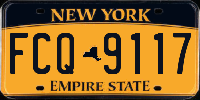 NY license plate FCQ9117