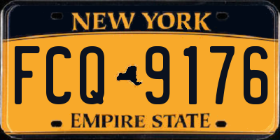 NY license plate FCQ9176