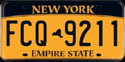 NY license plate FCQ9211